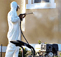 water blasting/ sand & scraping