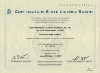 C-33Remodelerc-39Rooferlicense-Stateofcalifornia-400×291 C 33Remodelerc 39Rooferlicense Stateofcalifornia 400X291 1 | Leaky Roof Repair Services San Diego, Ca